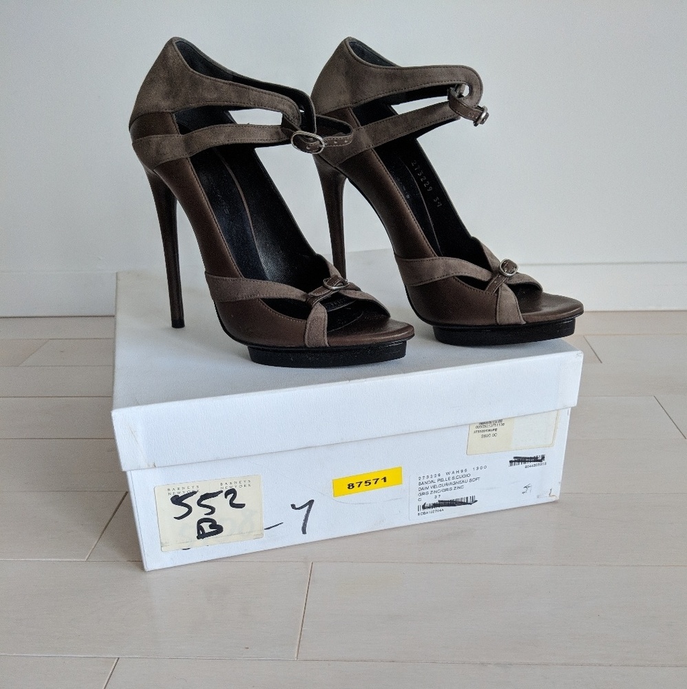 Brand New Balenciaga Sandal Pelle S.Cuoio Heels